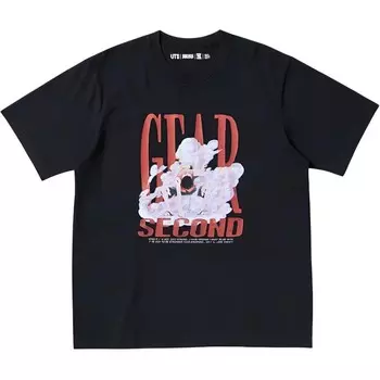 Футболка унисекс черная Uniqlo, черный