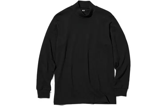 Футболка унисекс черная Uniqlo, черный