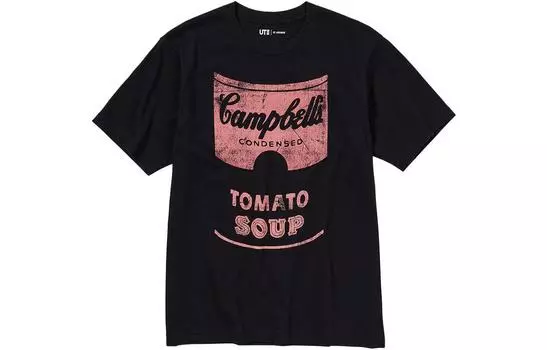 Футболка унисекс черная Uniqlo, черный