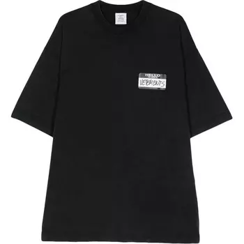 Футболка унисекс черная Vetements, черный