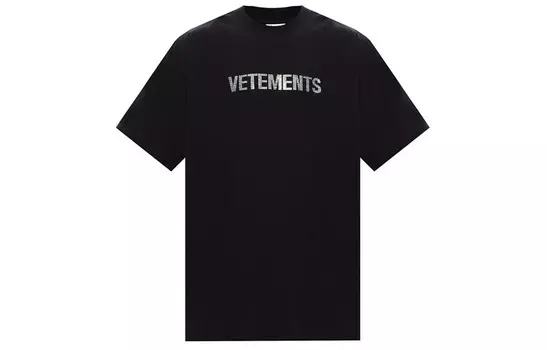 Футболка унисекс черная Vetements, черный