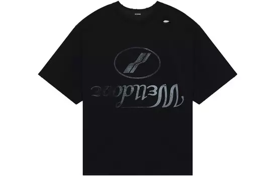 Футболка унисекс черная We11Done, черный