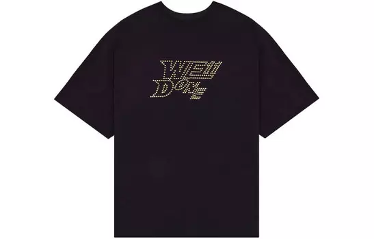 Футболка унисекс черная We11Done, черный