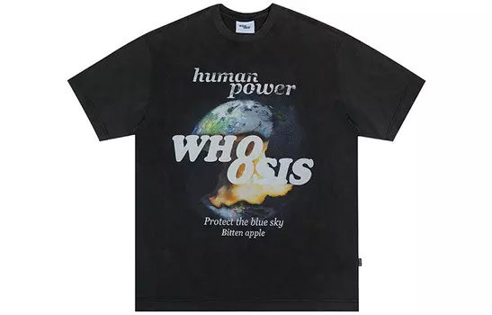 Футболка унисекс черная Whoosis, черный