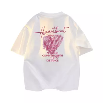 Футболка унисекс Cotton, белый/синий