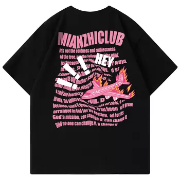 Футболка унисекс Cotton, черный/белый