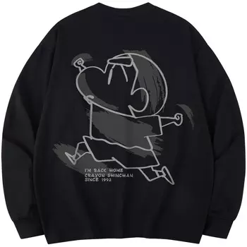 Футболка унисекс Crayon Shinchan/Crayon Shinchan, Черный (короткие рукава)