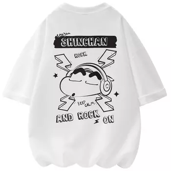 Футболка унисекс Crayon Shinchan/Crayon Shinchan, хаки