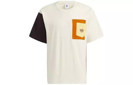 Футболка унисекс, цвет экрю, гендерно-нейтральная Adidas Originals, Ecru