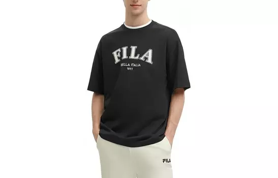 Футболка унисекс, цвет черный как смоль Fila, черный