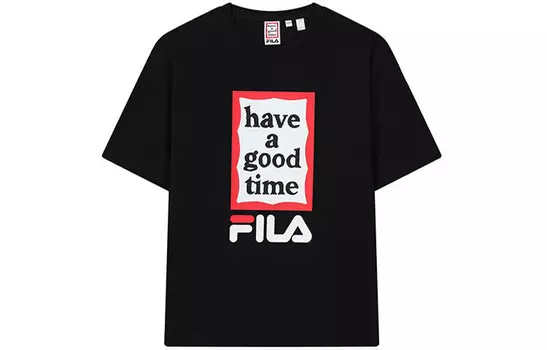 Футболка унисекс, цвет черный как смоль Fila, черный