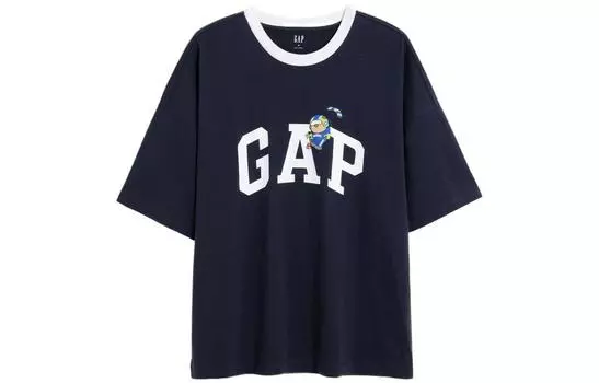 Футболка унисекс цвета морской волны GAP, Marine Blue