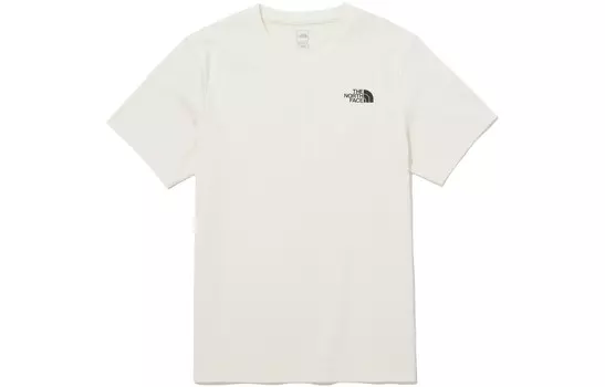 Футболка унисекс цвета слоновой кости белого цвета The North Face, белый