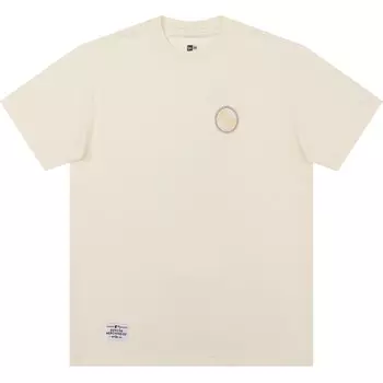 Футболка унисекс цвета слоновой кости белого цвета New Era, белый