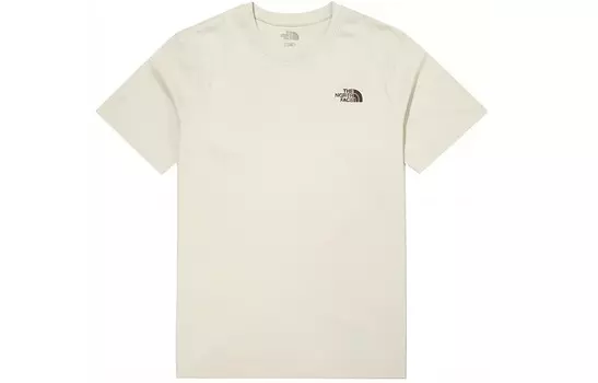 Футболка унисекс цвета слоновой кости белого цвета The North Face, белый