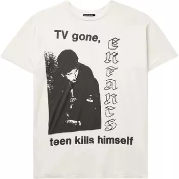 Футболка унисекс цвета слоновой кости Enfants Riches Deprimes, слоновая кость