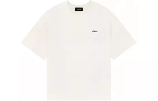 Футболка унисекс цвета слоновой кости We11Done, слоновая кость