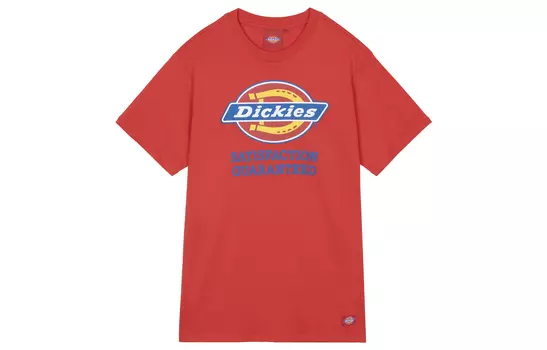 Футболка унисекс Dickies, Medium Red (White Text Print)