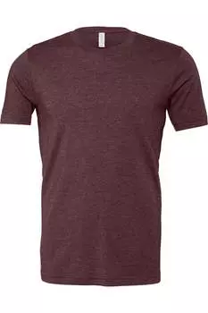 Футболка унисекс для взрослых Bella + Canvas, цвет maroon heather