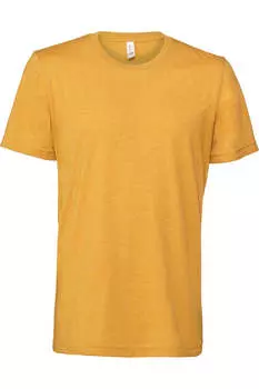 Футболка унисекс для взрослых Bella + Canvas, цвет mustard yellow heather