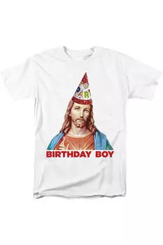 Футболка унисекс для взрослых с изображением Иисуса на Рождество и на день рождения для мальчика Gildan, белый