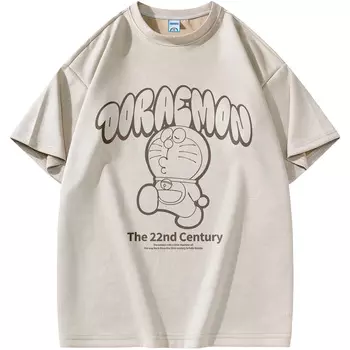 Футболка унисекс Doraemon, Бежевый