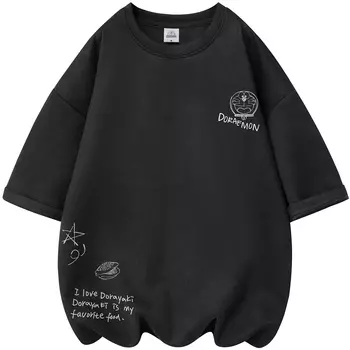 Футболка унисекс Doraemon, Черный