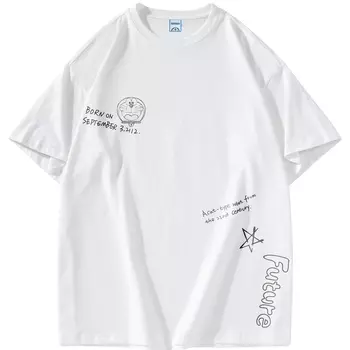 Футболка унисекс Doraemon, Черный