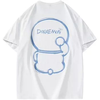 Футболка унисекс Doraemon, Long-Sleeved T-Shirt (White)