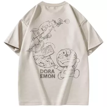 Футболка унисекс Doraemon, Светло-синий