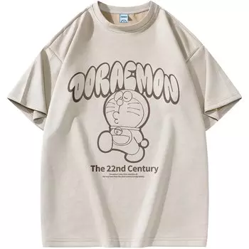 Футболка унисекс Doraemon, Темно-серый