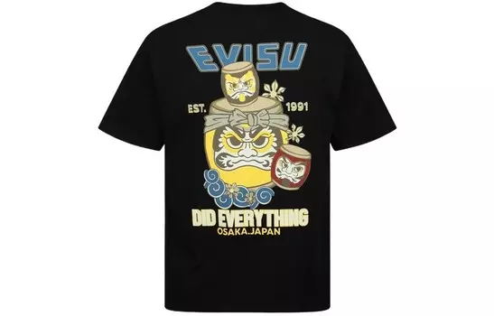 Футболка унисекс Evisu, черный