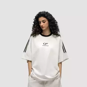 Футболка унисекс Fdr, белый/серый