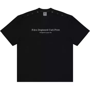 Футболка унисекс Fdr, белый/серый