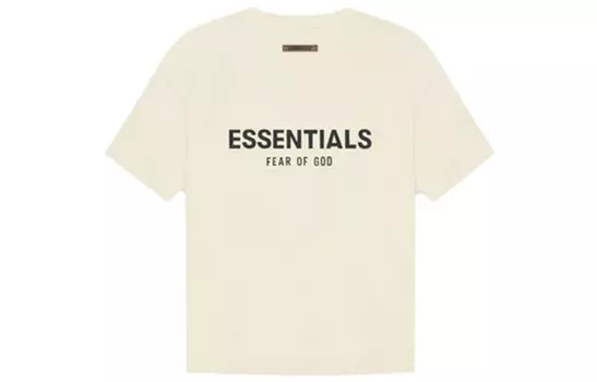Футболка унисекс Fear of God Essentials, кремового цвета