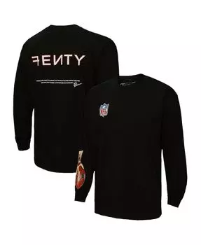 Футболка унисекс fenty for black super bowl lvii icon с длинным рукавом Mitchell &amp; Ness, черный