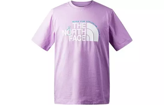 Футболка унисекс фиолетовая The North Face, фиолетовый