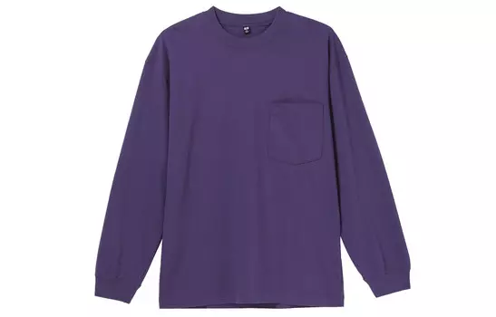 Футболка унисекс фиолетовая Uniqlo, фиолетовый