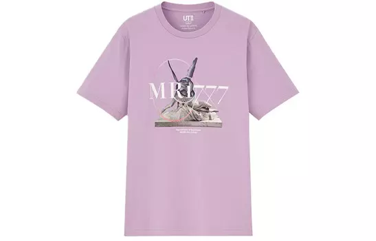 Футболка унисекс фиолетовая Uniqlo, фиолетовый