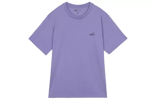Футболка унисекс фиолетовая Uniqlo, фиолетовый