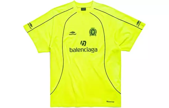 Футболка унисекс флуоресцентно-желтая Balenciaga, желтый