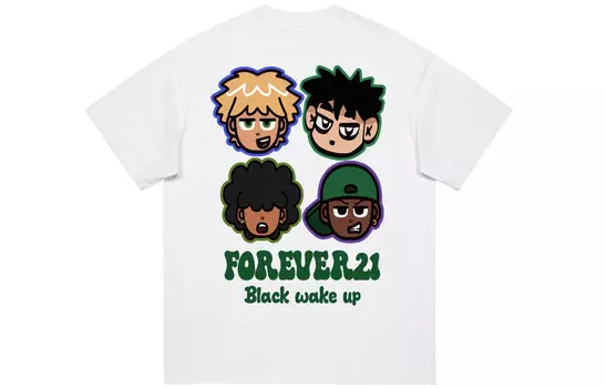 Футболка унисекс Forever 21, белый