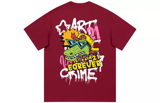 Футболка унисекс Forever 21, цвет Burgundy