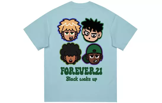 Футболка унисекс Forever 21, голубой