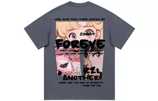 Футболка унисекс Forever 21, серый