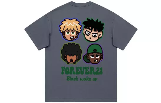 Футболка унисекс Forever 21, серый