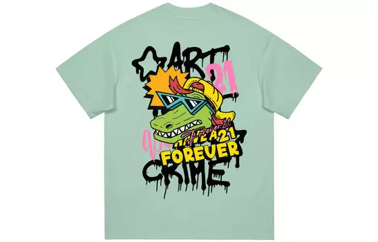 Футболка унисекс Forever 21, светло-зеленый