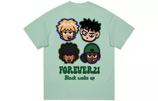 Футболка унисекс Forever 21, светло-зеленый