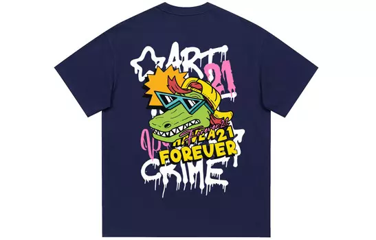 Футболка унисекс Forever 21, темно-синий