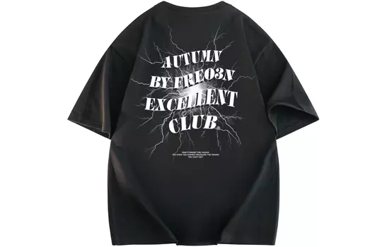 Футболка унисекс FREO3N, Black+Lemon